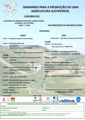 seminário sobre agricultura sustentavel