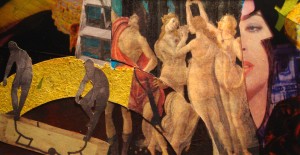 botticelli revisitado   colagem e pintura 2011