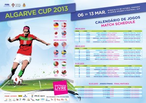 Calendário Algarve Cup 2013