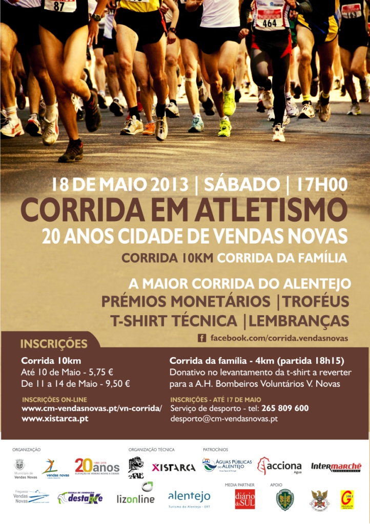 cartaz corrida