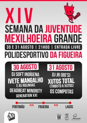 Cartaz XIV Semana da Juventude da Mexilhoeira Grande