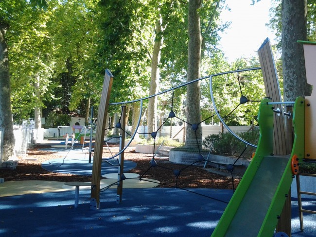 Parque infantil no Parque D. Maria II - obra concluída