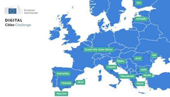 A candidatura da Câmara Municipal de Guimarães, através da Divisão do Desenvolvimento de Sistemas Inteligentes, foi a única portuguesa escolhida perante o desafio lançado a todos os países da Comunidade Europeia para apresentarem o ecossistema da cidade, com o objetivo de selecionar 15 cidades europeias com potencial inédito e forte vontade de mudar.