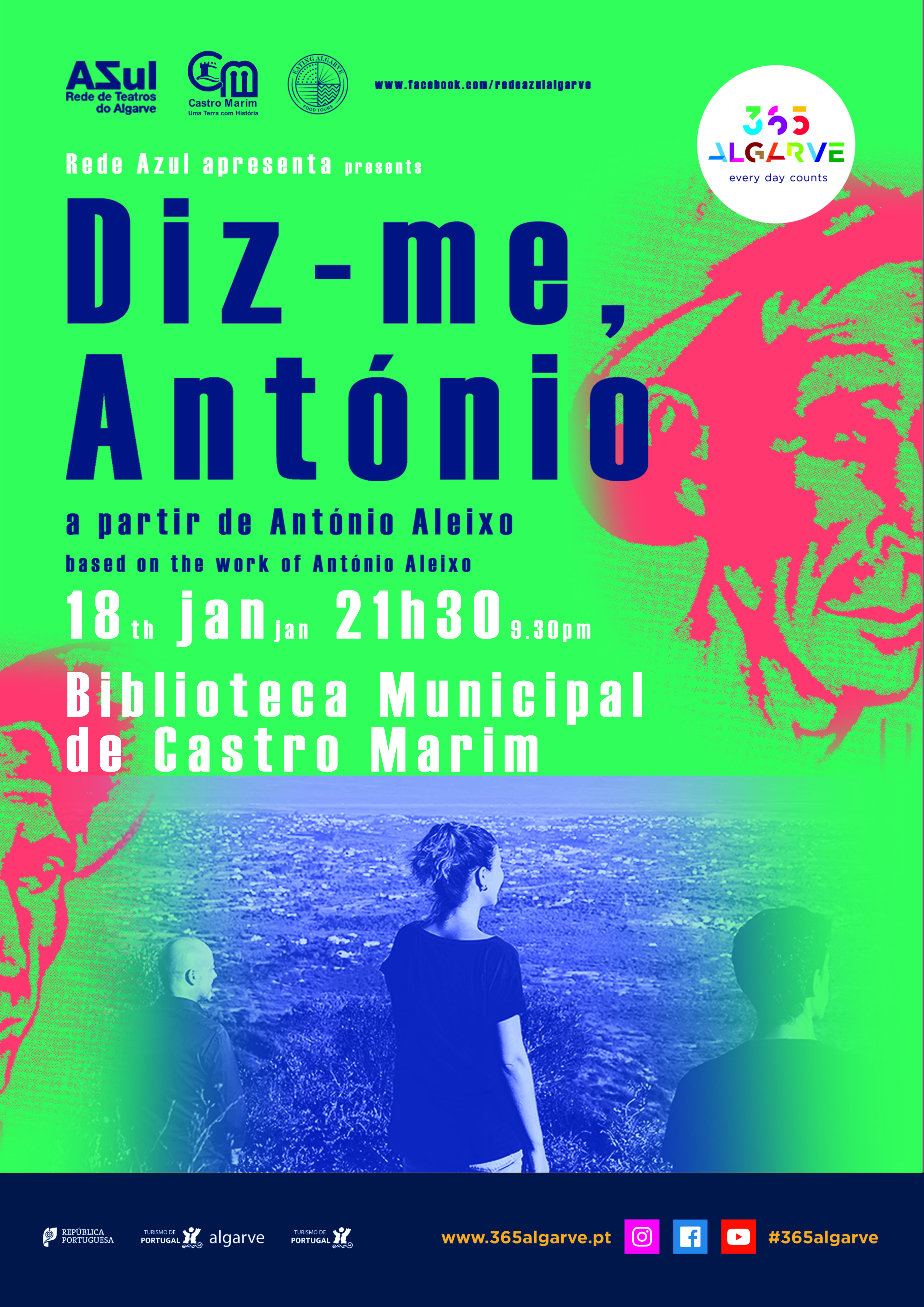 Castro Marim recebe espetáculo “Diz-me António”, inspirado em António Aleixo