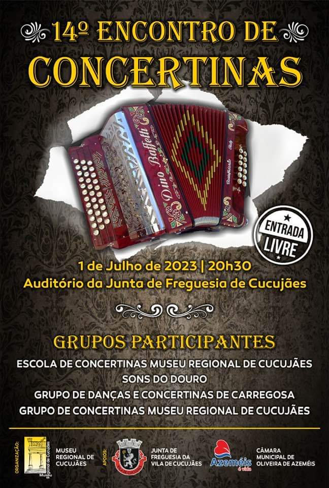 14º Encontro de Concertinas em Cucujães oferece entrada livre